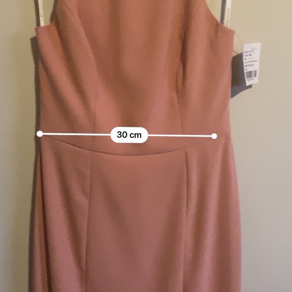 NWT Diamond Cutout Back Trumpet Gown With Front Slit - Picture 8 of 9